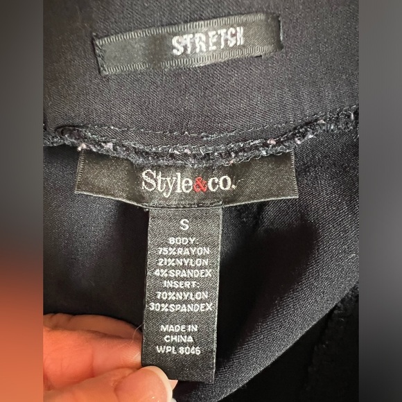 STYLE & CO women black stretch dress pants/size S - Picture 7 of 7
